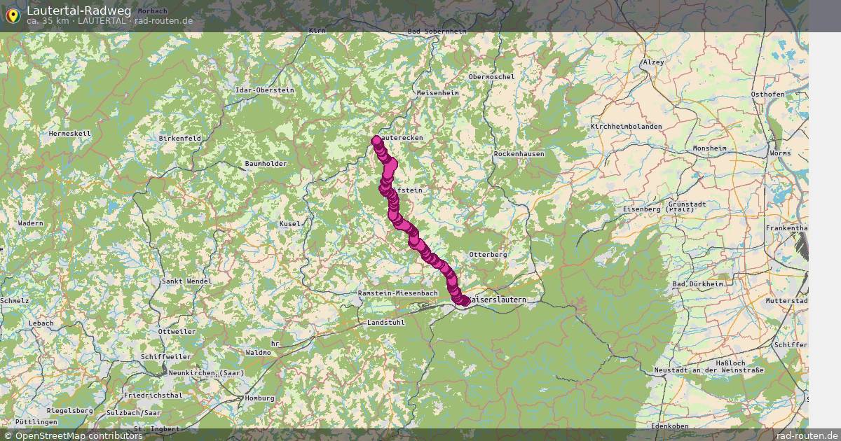 Lautertal-Radweg (Lautertal) – Fernradroute auf Rad-Routen.de