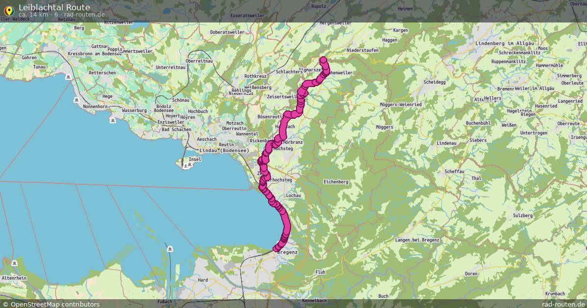 Leiblachtal Route (6) – Fernradroute auf Rad-Routen.de