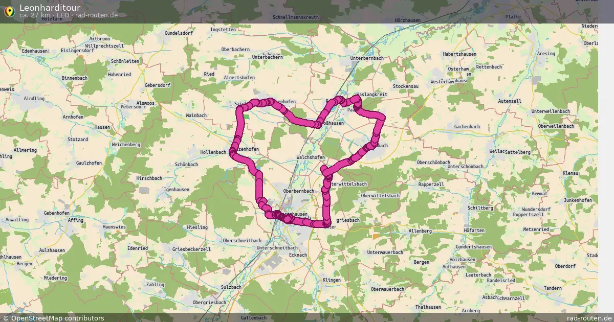 Leonharditour (LEO) – Fernradroute auf Rad-Routen.de