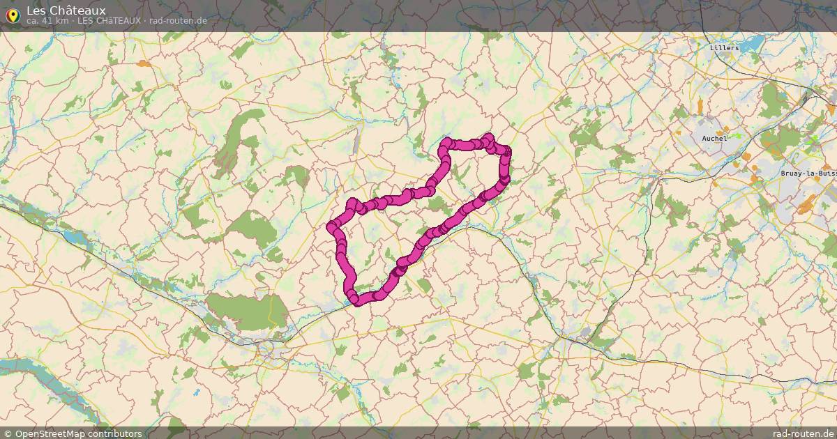 Les Châteaux (Les Châteaux) – Fernradroute auf Rad-Routen.de