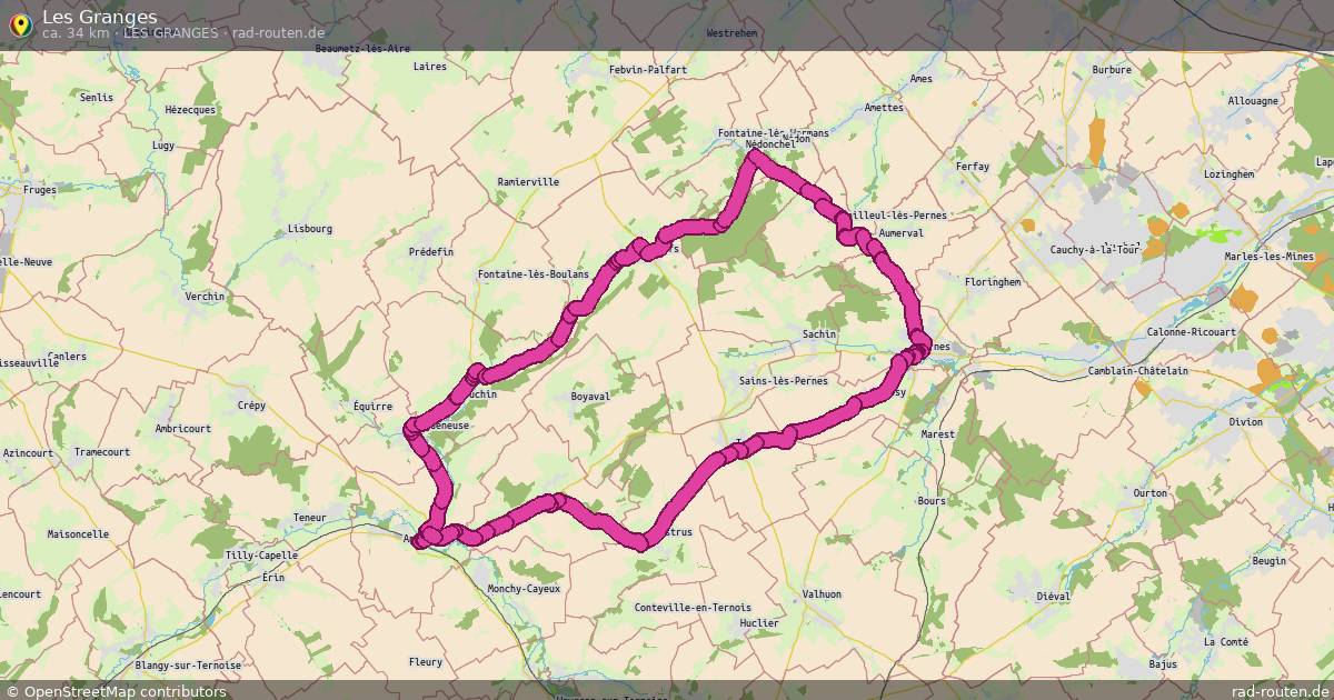 Les Granges (Les Granges) – Fernradroute auf Rad-Routen.de
