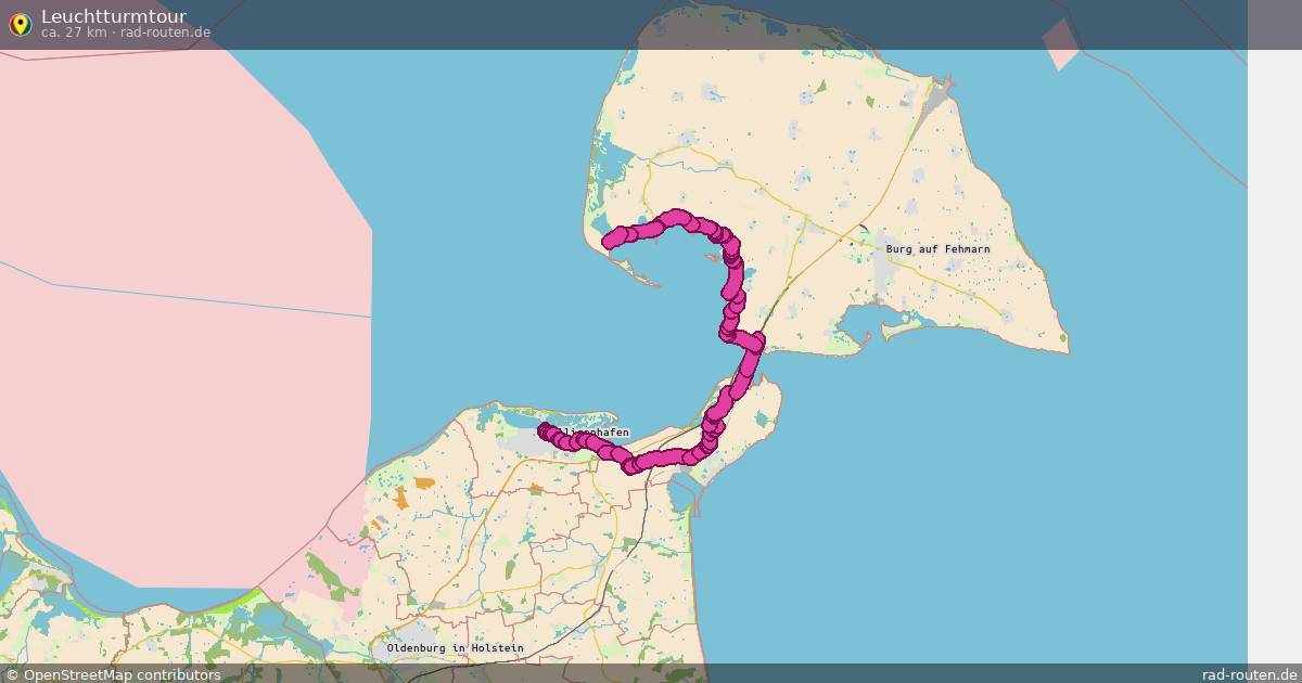 Leuchtturmtour – Fernradroute auf Rad-Routen.de