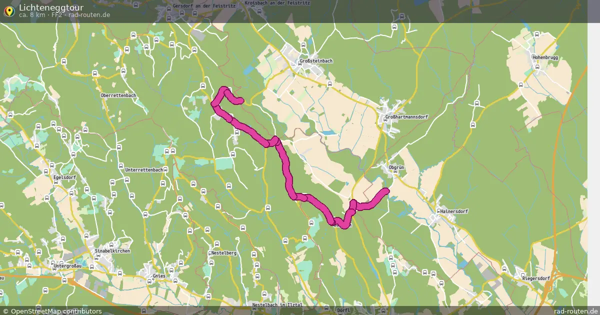 Lichteneggtour (FF2) – Fernradroute auf Rad-Routen.de
