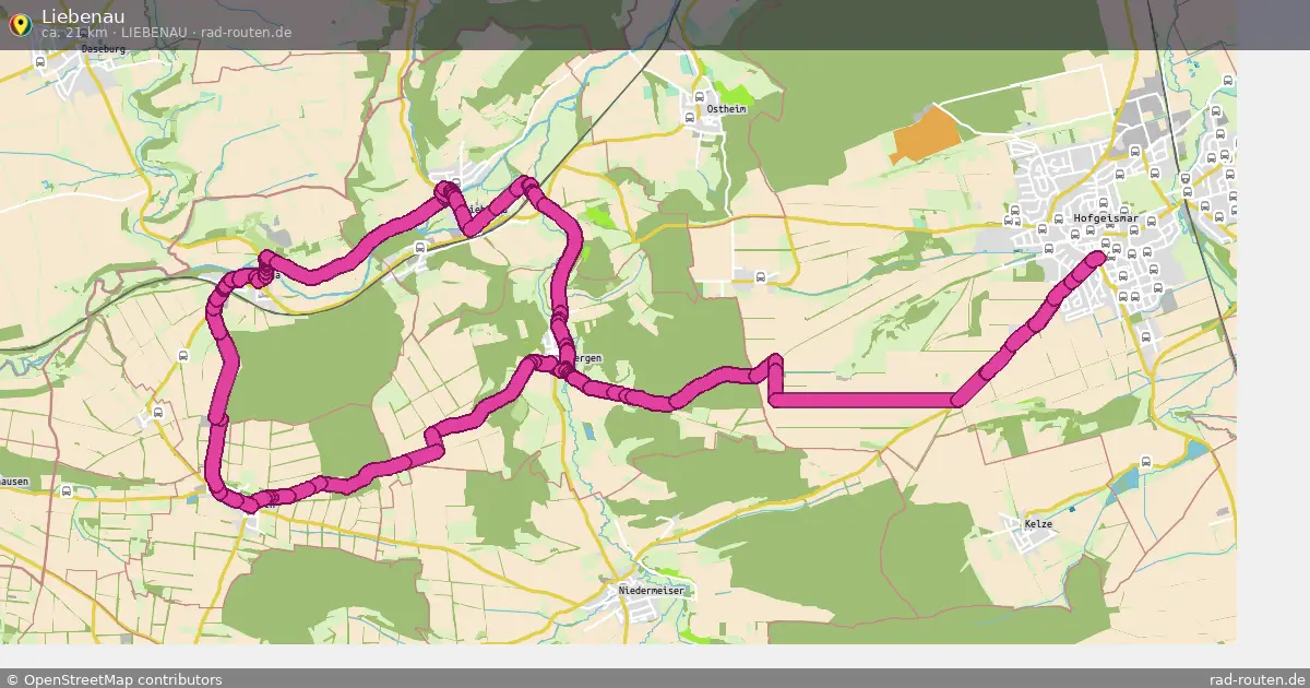 Liebenau (Liebenau) – Fernradroute auf Rad-Routen.de