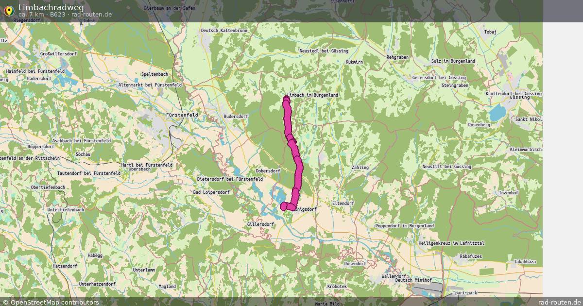 Limbachradweg (B623) – Fernradroute auf Rad-Routen.de