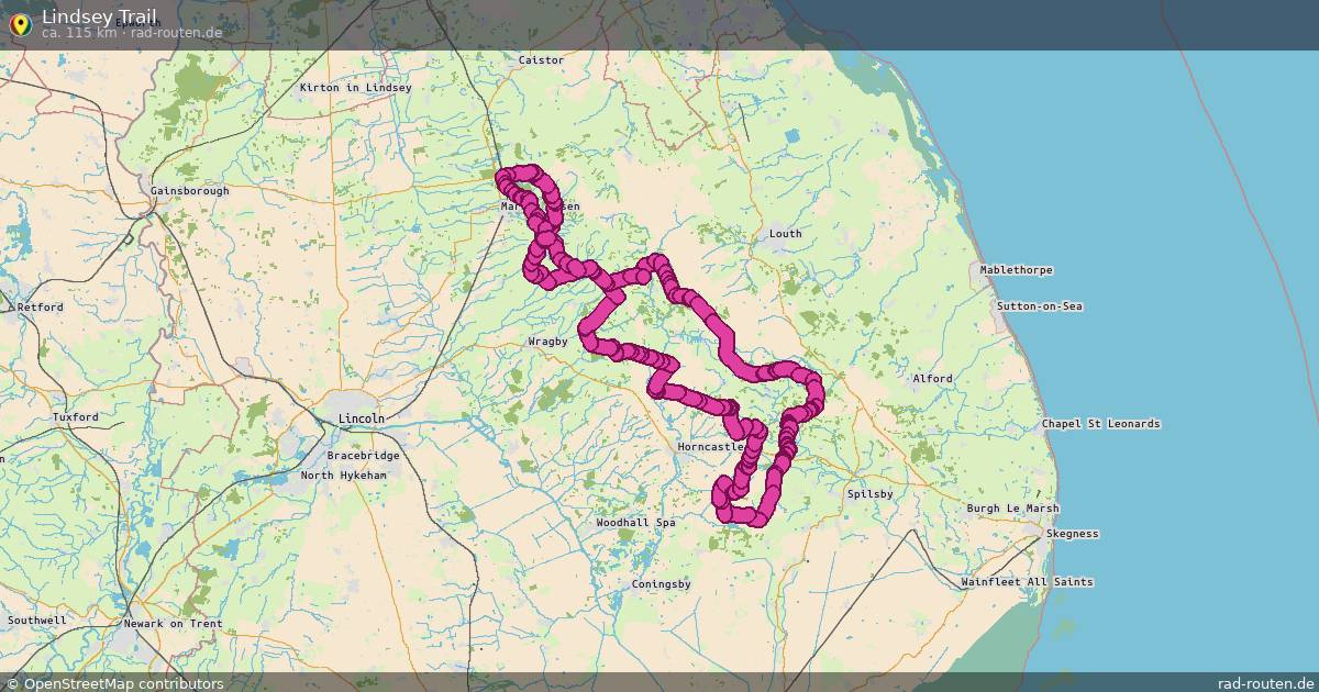 Lindsey Trail – Fernradroute auf Rad-Routen.de