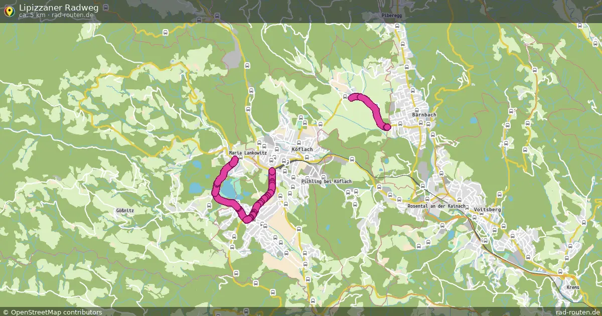 Lipizzaner Radweg – Fernradroute auf Rad-Routen.de