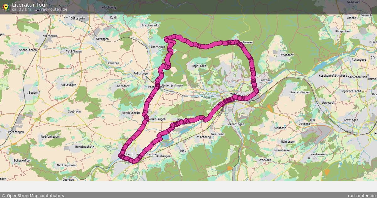 Literatur-Tour (1) – Fernradroute auf Rad-Routen.de