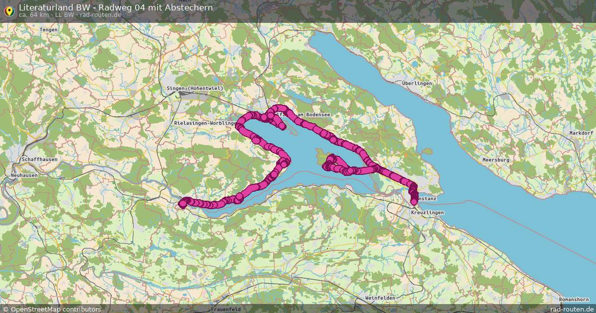 Literaturland BW - Radweg 04 mit Abstechern (LL BW) – Fernradroute auf Rad-Routen.de