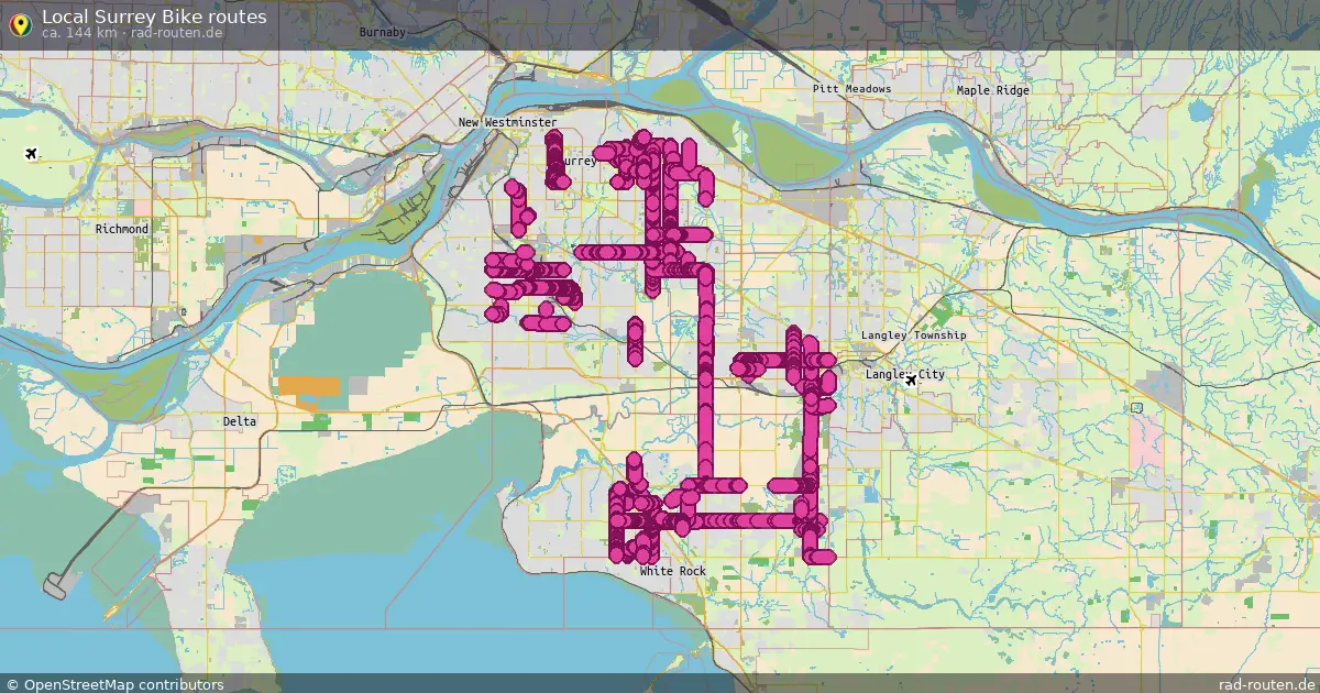 Local Surrey Bike routes – Fernradroute auf Rad-Routen.de