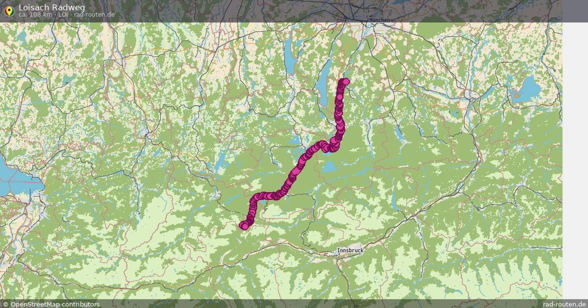 Loisach Radweg (LOI) – Fernradroute auf Rad-Routen.de