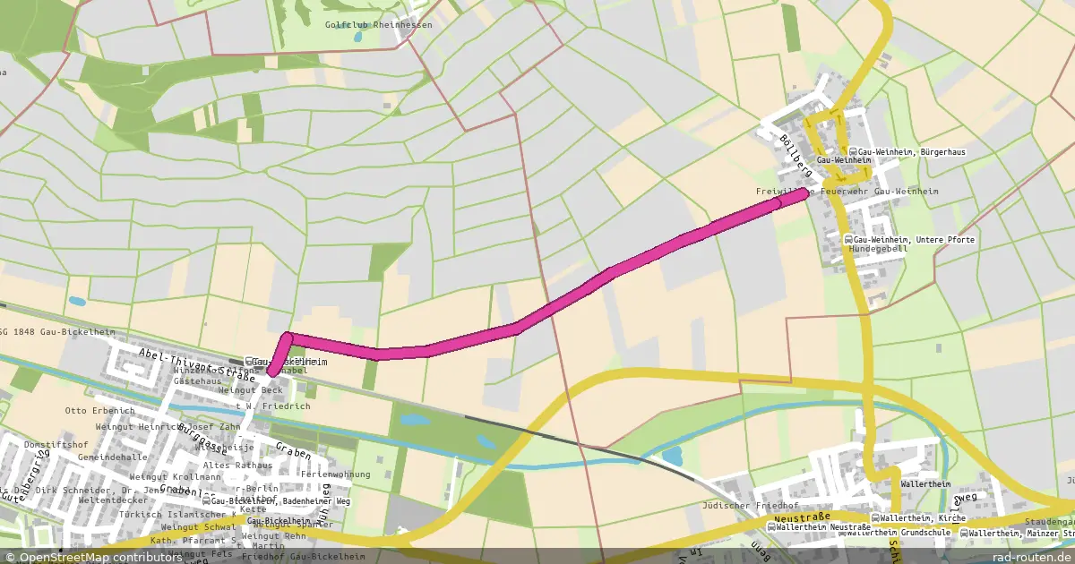 Lokal – von Gau-Bickelheim nach Gau-Weinheim – Fernradroute auf Rad-Routen.de