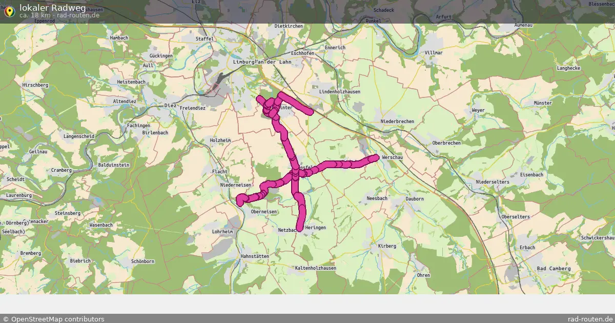lokaler Radweg – Fernradroute auf Rad-Routen.de