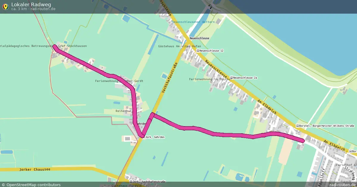 Lokaler Radweg – Fernradroute auf Rad-Routen.de