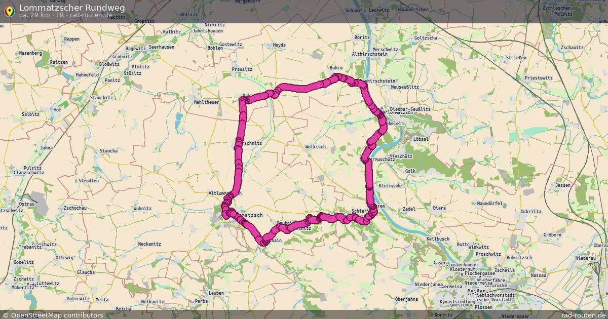 Lommatzscher Rundweg (LR) – Fernradroute auf Rad-Routen.de