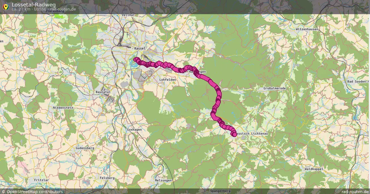 Lossetal-Radweg (Losse) – Fernradroute auf Rad-Routen.de