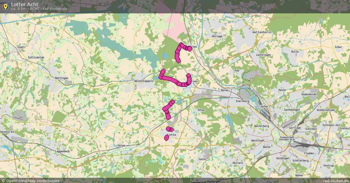 Lotter Acht (Acht) – Fernradroute auf Rad-Routen.de