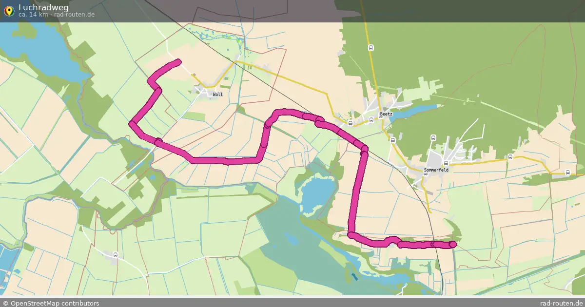 Luchradweg – Fernradroute auf Rad-Routen.de