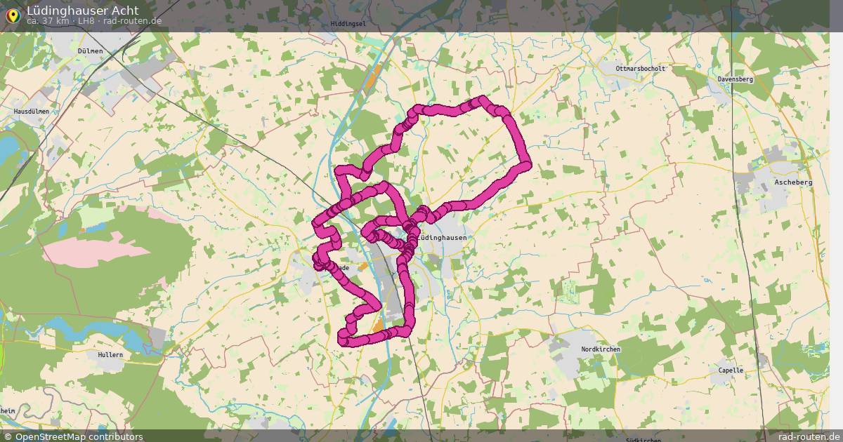 Lüdinghauser Acht (LH8) – Fernradroute auf Rad-Routen.de
