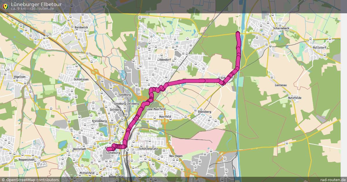 Lüneburger Elbetour – Fernradroute auf Rad-Routen.de