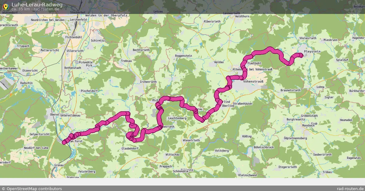 Luhe-Lerau-Radweg – Fernradroute auf Rad-Routen.de