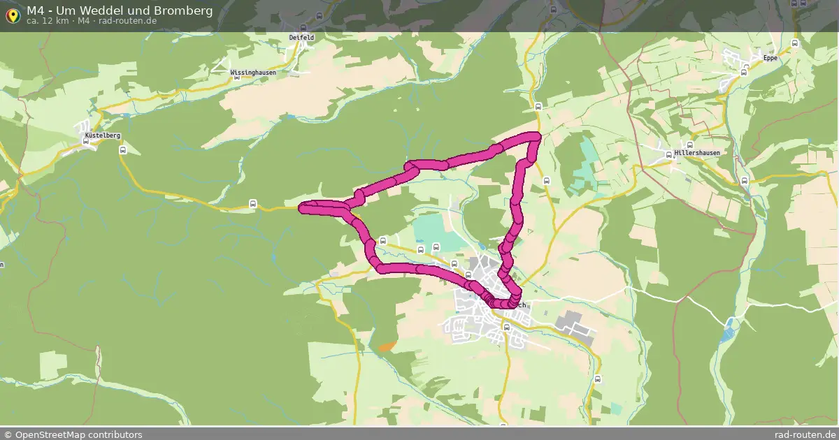 M4 - Um Weddel und Bromberg (M4) – Fernradroute auf Rad-Routen.de