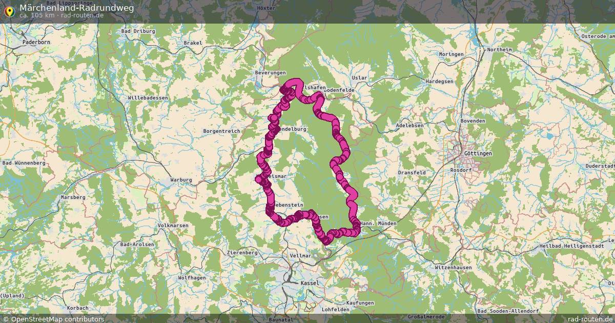 Märchenland-Radrundweg – Fernradroute auf Rad-Routen.de