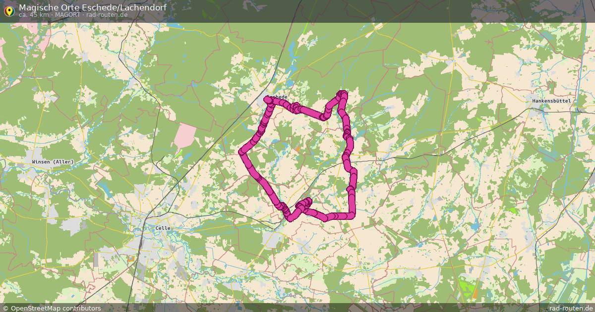 Magische Orte Eschede/Lachendorf (MagOrt) – Fernradroute auf Rad-Routen.de