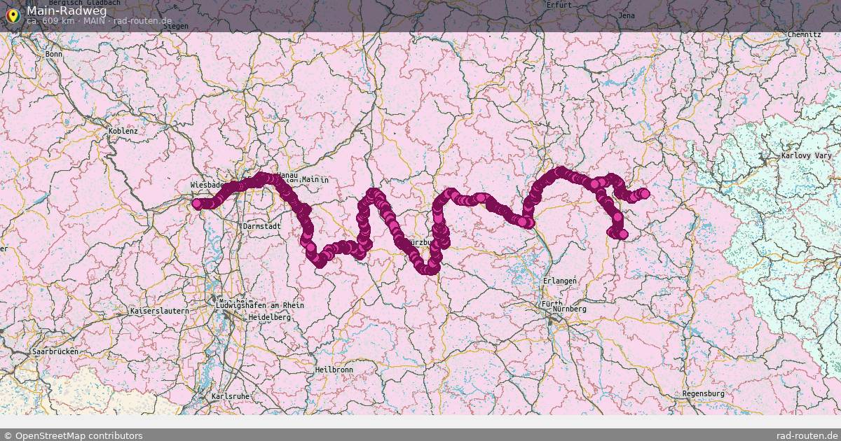 Main-Radweg (Main) – Fernradroute auf Rad-Routen.de