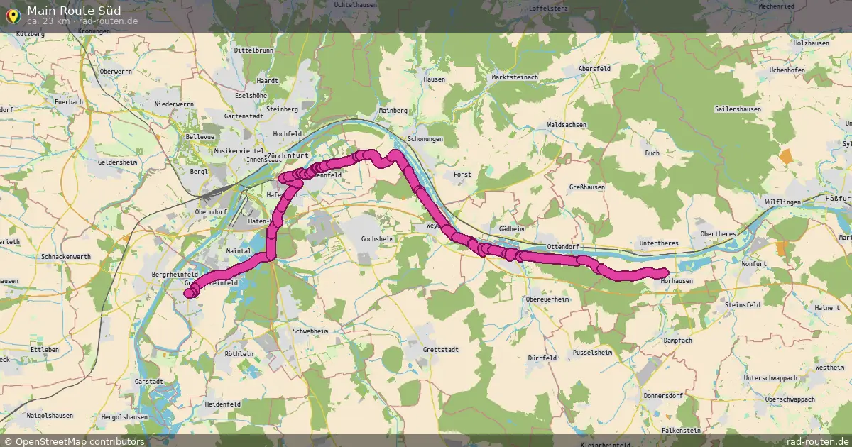 Main Route Süd – Fernradroute auf Rad-Routen.de