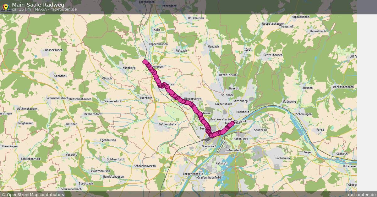 Main-Saale-Radweg (Ma-Sa) – Fernradroute auf Rad-Routen.de