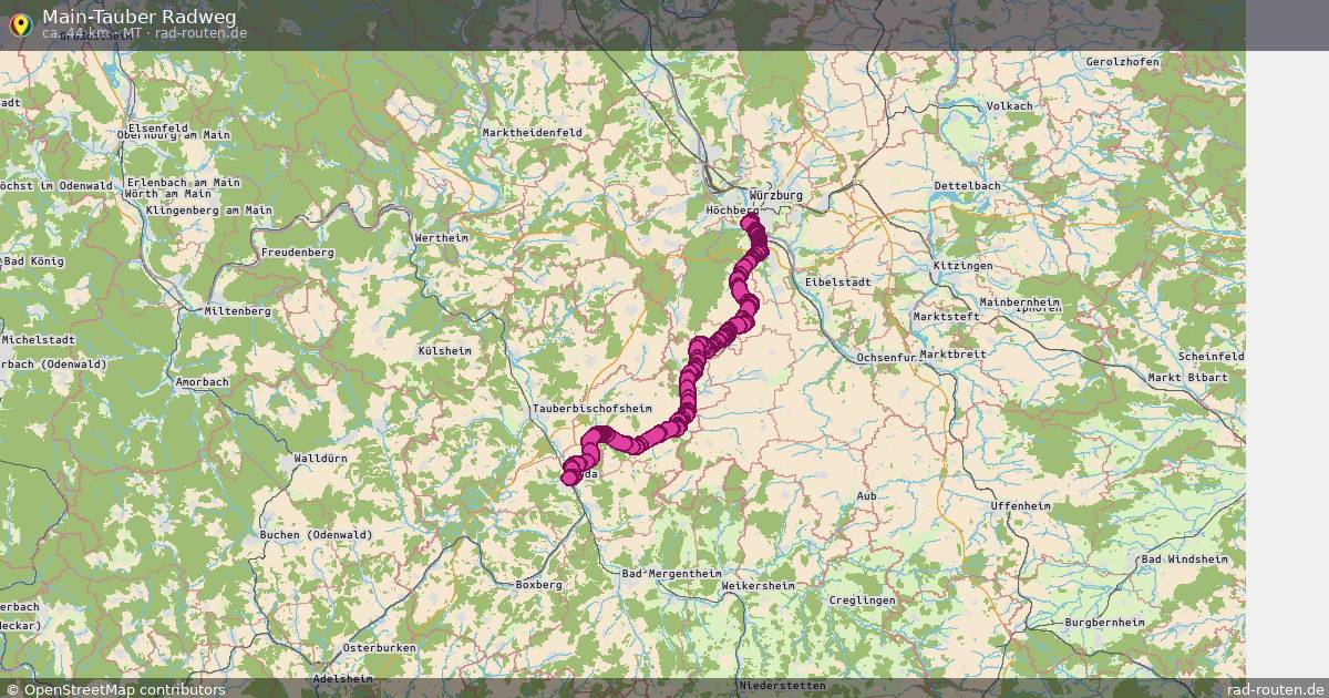 Main-Tauber Radweg (MT) – Fernradroute auf Rad-Routen.de