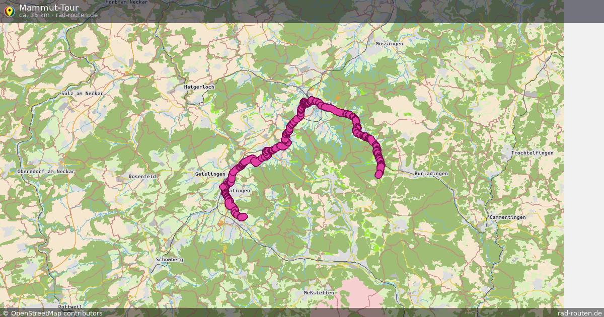 Mammut-Tour – Fernradroute auf Rad-Routen.de