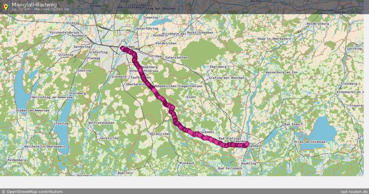 Mangfall-Radweg (Ma) – Fernradroute auf Rad-Routen.de