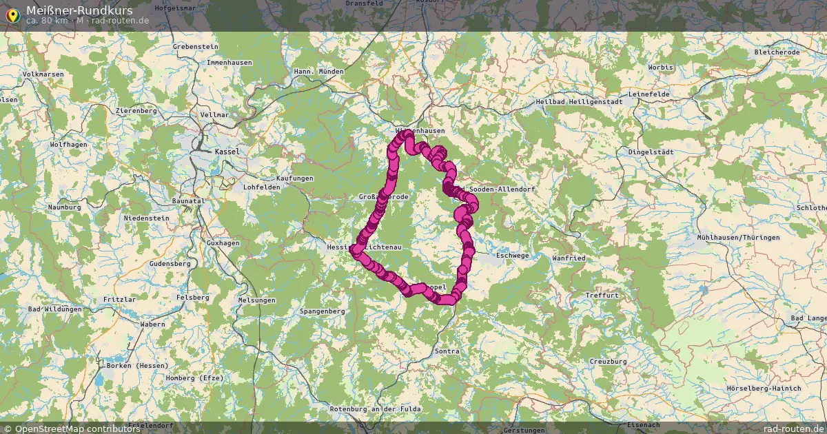 Meißner-Rundkurs (M) – Fernradroute auf Rad-Routen.de