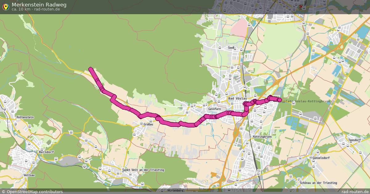 Merkenstein Radweg – Fernradroute auf Rad-Routen.de