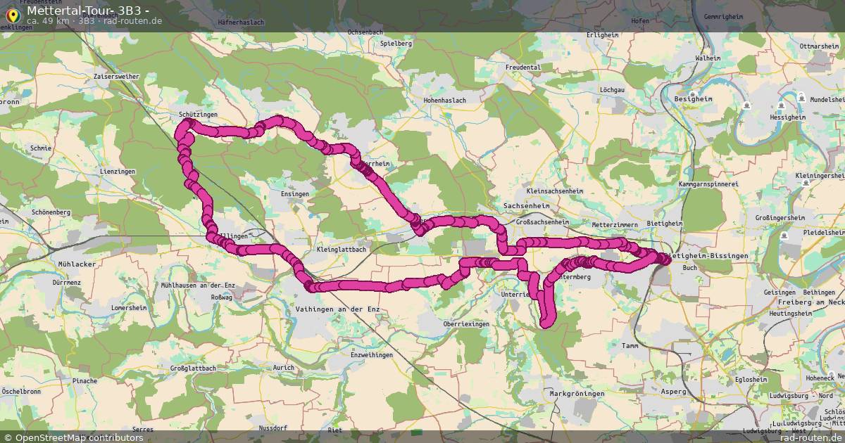 Mettertal-Tour- 3B3 - (3B3) – Fernradroute auf Rad-Routen.de