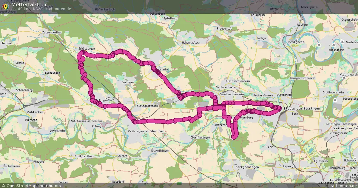 Mettertal-Tour (KS28) – Fernradroute auf Rad-Routen.de