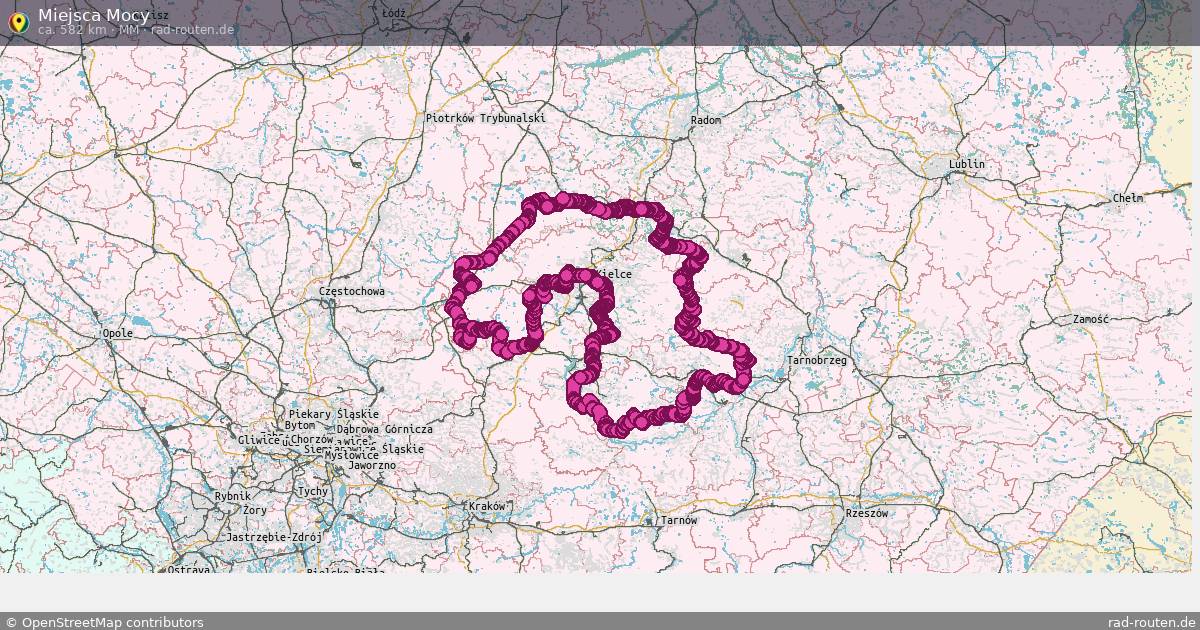 Miejsca Mocy (MM) – Fernradroute auf Rad-Routen.de