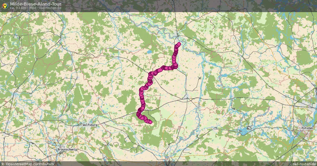 Milde-Biese-Aland-Tour (MBA) – Fernradroute auf Rad-Routen.de