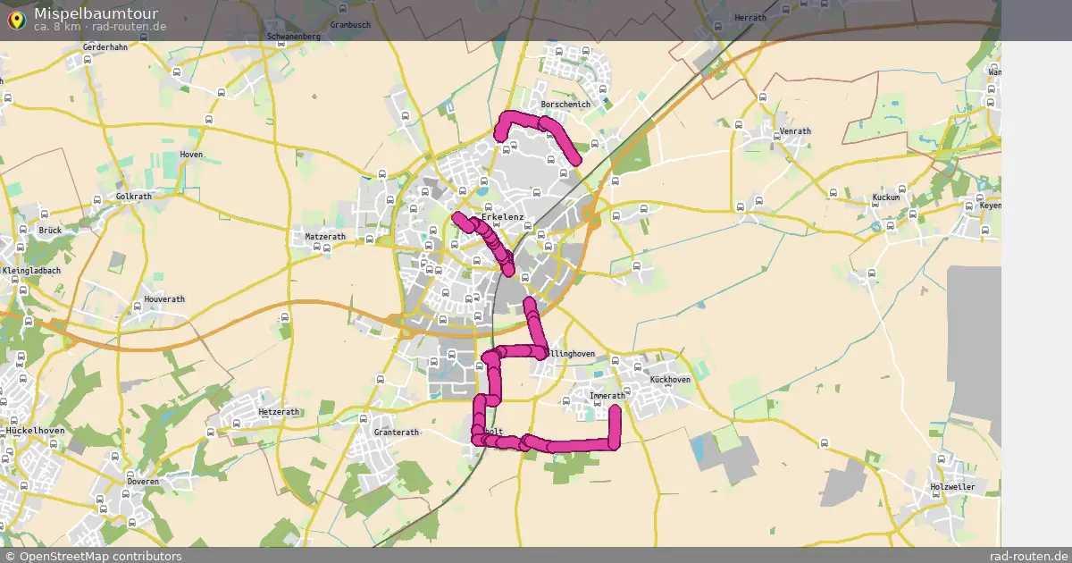 Mispelbaumtour – Fernradroute auf Rad-Routen.de