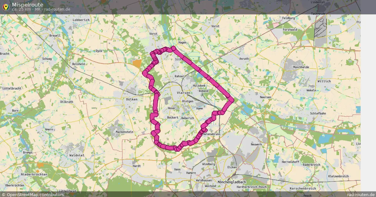 Mispelroute (MR) – Fernradroute auf Rad-Routen.de