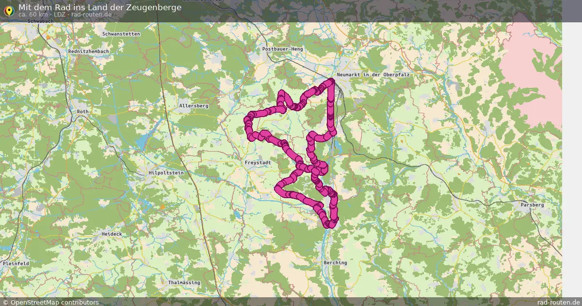Mit dem Rad ins Land der Zeugenberge (LdZ) – Fernradroute auf Rad-Routen.de