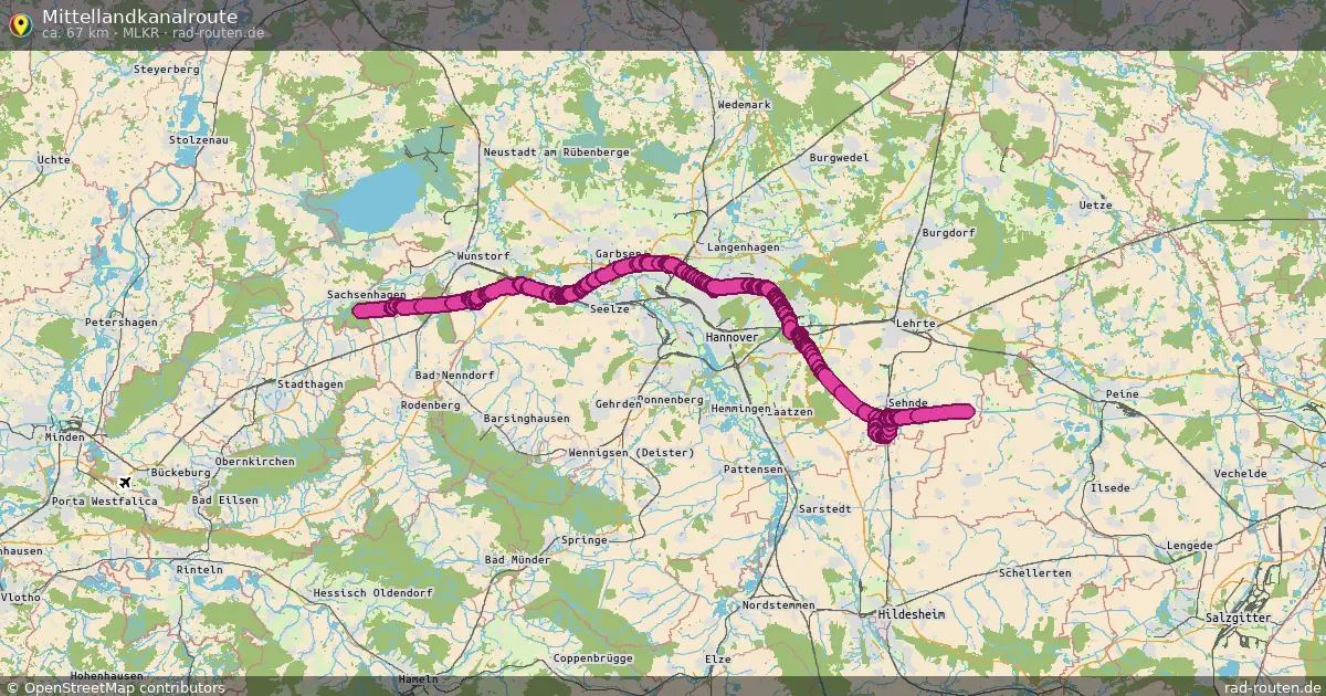 Mittellandkanalroute (MLKR) – Fernradroute auf Rad-Routen.de