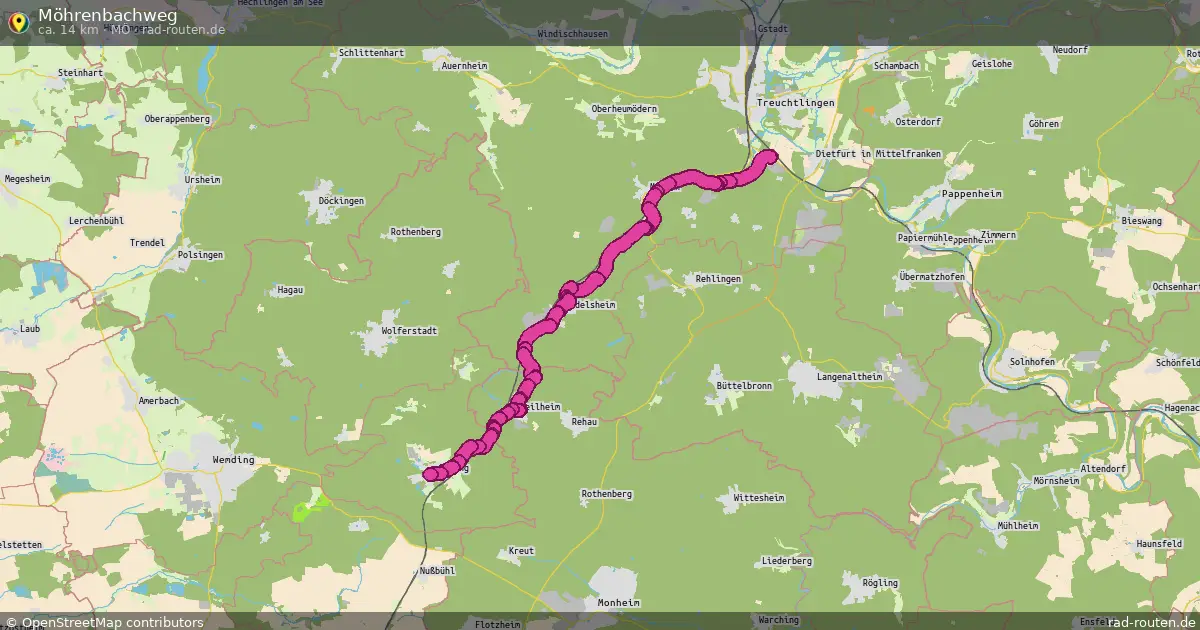 Möhrenbachweg (MÖ) – Fernradroute auf Rad-Routen.de