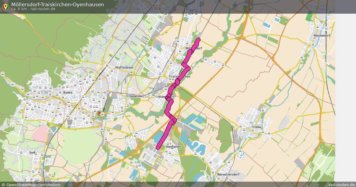 Möllersdorf-Traiskirchen-Oyenhausen – Fernradroute auf Rad-Routen.de