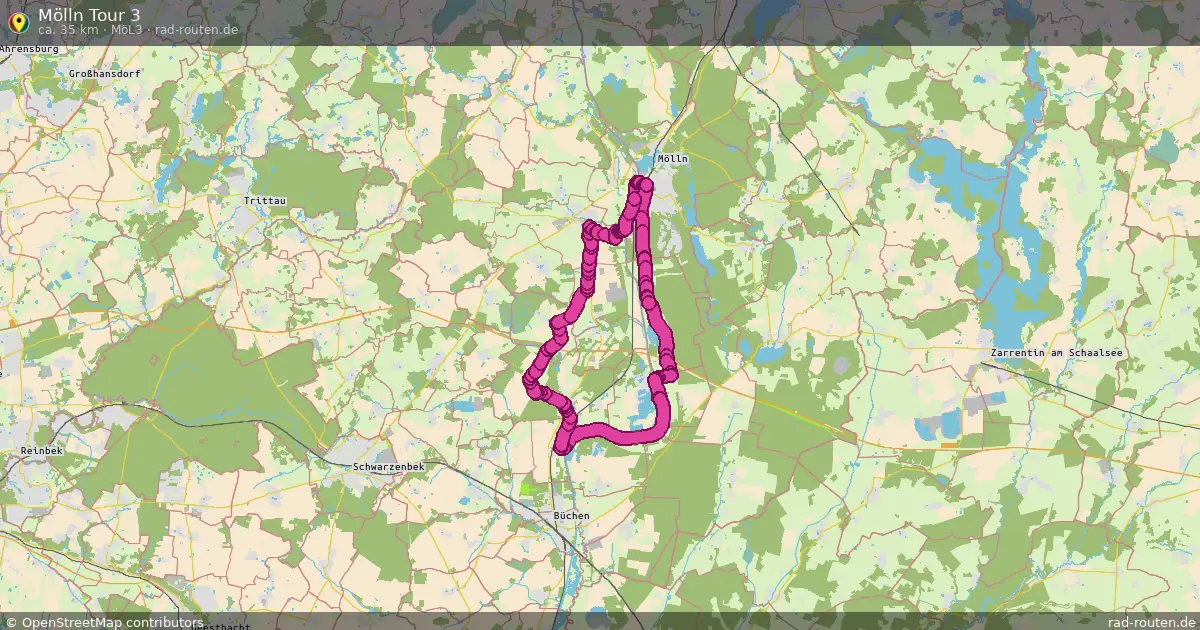 Mölln Tour 3 (Möl3) – Fernradroute auf Rad-Routen.de