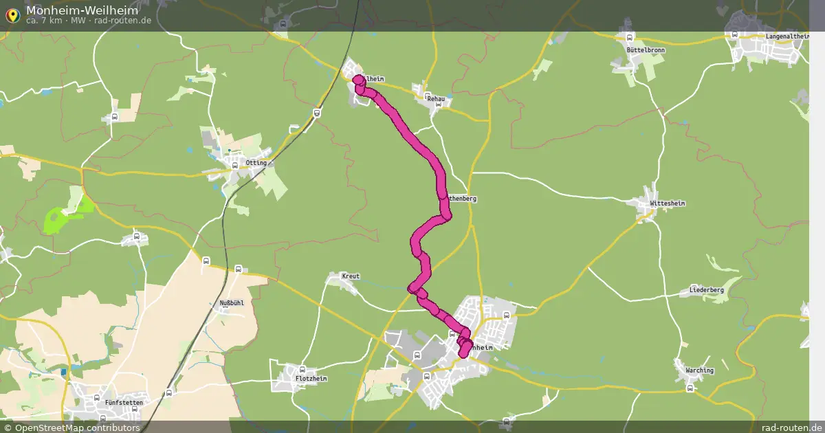 Monheim-Weilheim (MW) – Fernradroute auf Rad-Routen.de
