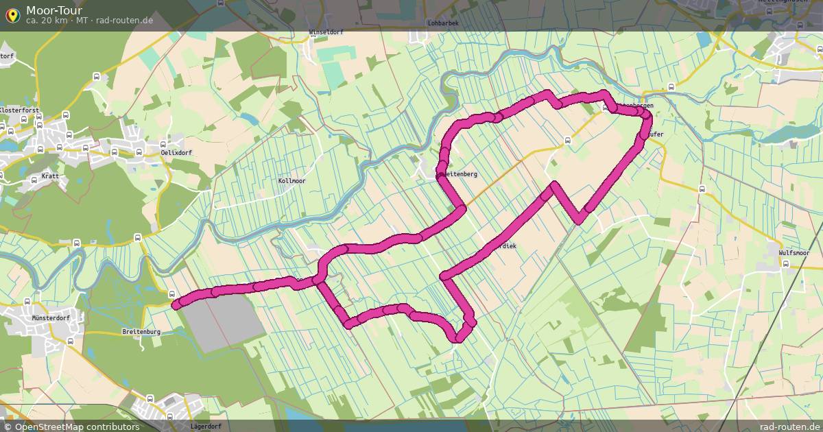 Moor-Tour (MT) – Fernradroute auf Rad-Routen.de