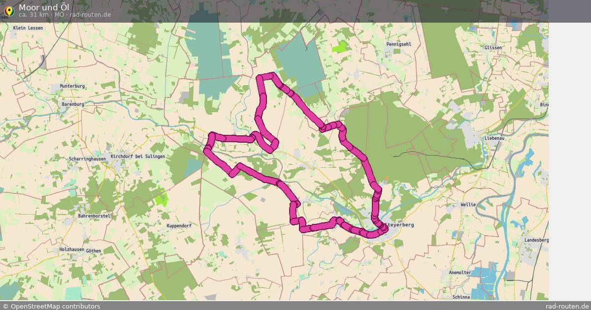 Moor und Öl (MÖ) – Fernradroute auf Rad-Routen.de